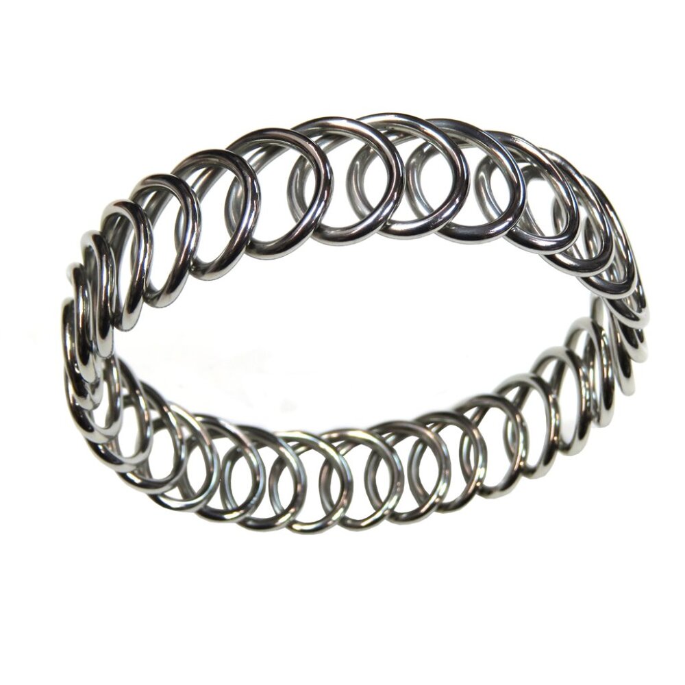 Inox Women's Stainless Steel Circular Links Bracelet